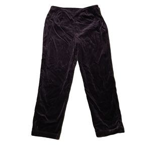 Monika Turtle Studio Pants ~ Sz L ~ Burgundy ~ High Rise ~ 30" Inseam ~ Pleated
